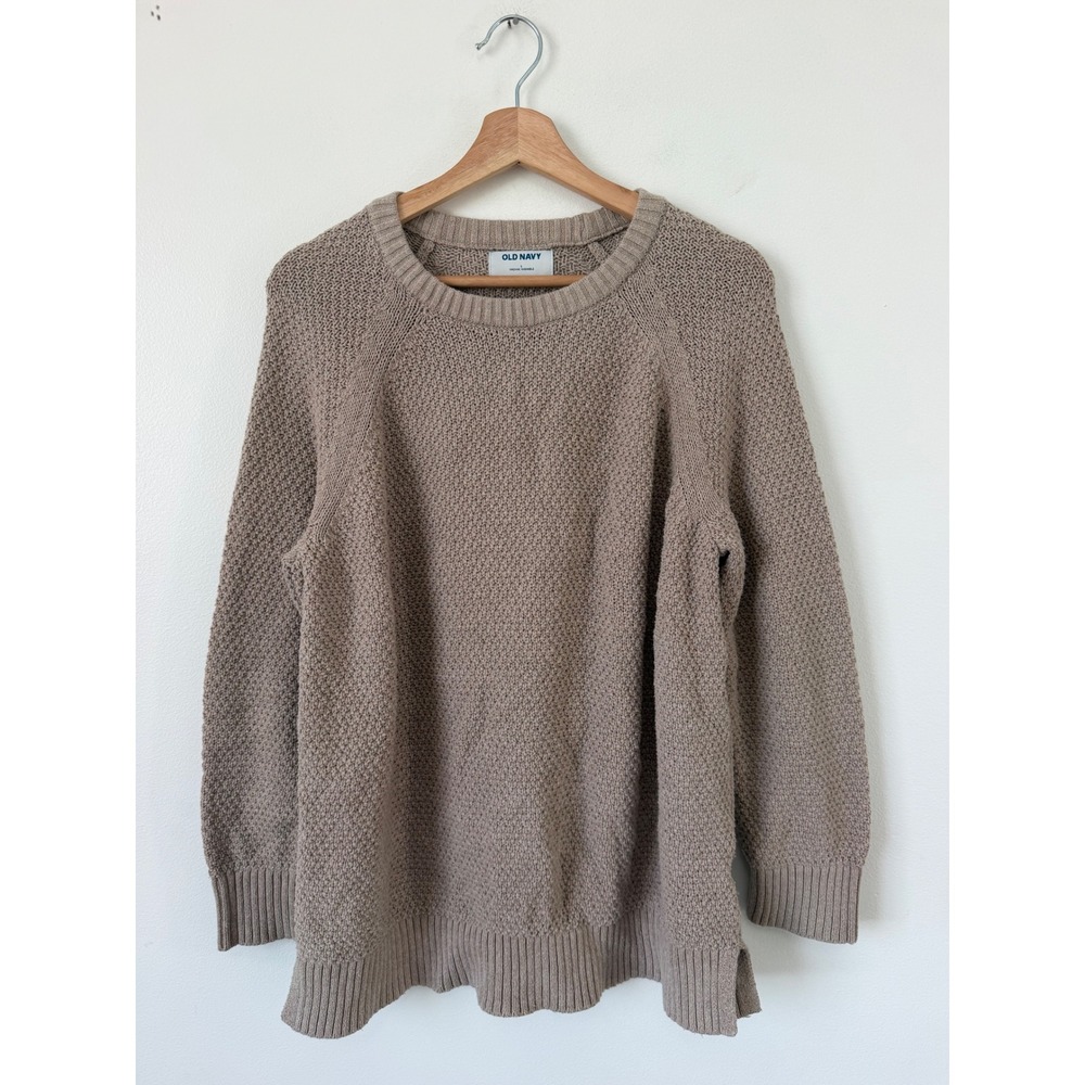 Old Navy Women's Light Brown Tan Crewneck Sweater – Large